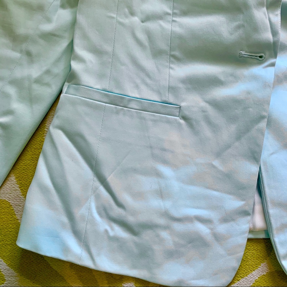 NWT Banana Republic Blue Spring Sateen Bla… - Picture 5 of 8